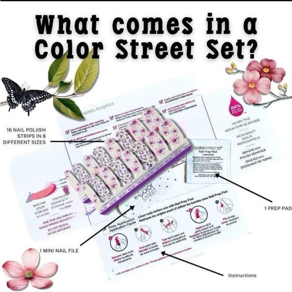 Moon river  Color Street Silver Glitter Press-On Nails. Moon river - Picture 11 of 11